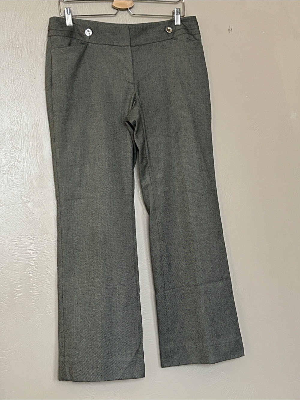 White House Black Market Women’s Gray Dress Pants. Straight Leg. Size 10 Short.